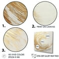thumbnail image 3 of Designart "Vortex Of Gold And White Soft Waves" Abstract Spirals Wall Decor, 3 of 7