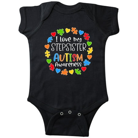

Inktastic I Love my Stepsister Autism Awareness Gift Baby Boy or Baby Girl Bodysuit