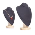 thumbnail image 4 of Soporte de exhibición de joyería Base de collares busto cadena gargantilla titular MANIQUÍ para MUJER decoración para hogar Negro L Salvador organizador de soporte de joyería, 4 of 10