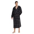 thumbnail image 3 of VULCANODON Mens Robe with Hood, Fleece Bathrobe Plush Robes for Men, 3 of 3