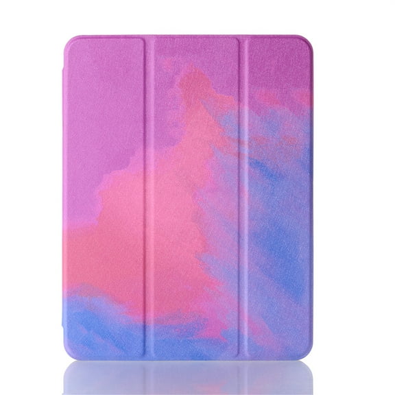 ELEHOLD Flip Leather Case for iPad Mini 6 Kickstand Function Pencil Holder Anti-Slip Shockproof Scratch Resistant Folio Case,for iPad Mini (6th Generation),C