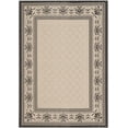 thumbnail image 2 of Safavieh Courtyard Eva Oriental Indoor/Outdoor Area Rug, Sand/Black, 6'7" x 9'6", 2 of 13