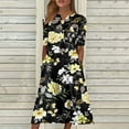 Sayhi Summer Dresses for Women 2025 Plus Size Boho Floral Casual House Dress With Pockets Flowy