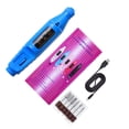 thumbnail image 2 of Jumpingount Máquina portátil para mejorar las uñas, rendimiento confiable en la punta de los dedos, taladro, pluma eléctrica para tallar, Juegos de manicura  versión mejorada USB azul, 2 of 6