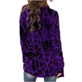 thumbnail image 4 of Floleo Clearance Fall Clothes For Women Fashion Woman Long Sleeve T-Shirt Autumn Open Front Christmas Cardigan Loose Outerwear Printing Blouse Coat Tops Red, 4 of 6