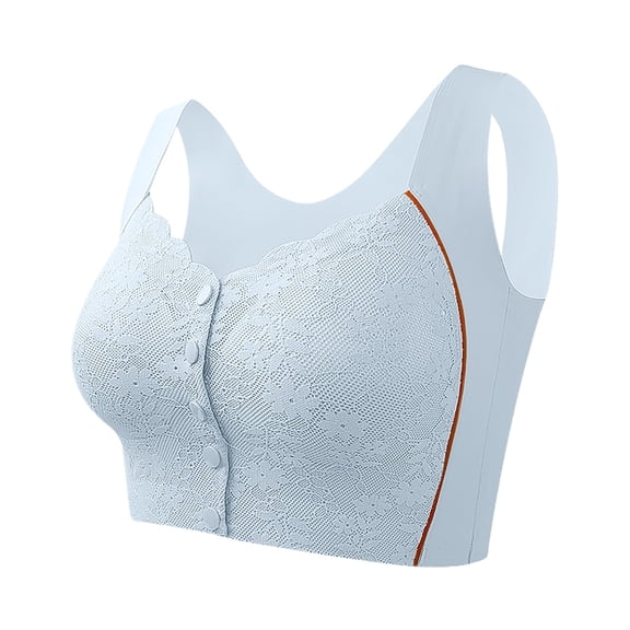 WAYUTE Womens Bras Front Buttoned Stretch Comfortable Everday Bra with Adjustable Shoulder Straps Sports Workout Seamless Tank Bra