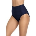 thumbnail image 3 of Women's Bikini Bottom High Waist Hollow-Out Mesh Swimsuit Tankini Brief, 3 of 6