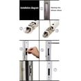 thumbnail image 5 of (Blanco) Cerradura de gancho para ventana corrediza Cerradura de puerta corrediza, 5 of 5