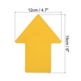 thumbnail image 2 of 6x4.7" Arrow Sticker Directional Sign Frosted Finish Adhesive Removable Floor Decal, Yellow, 16 Pack, 2 of 5