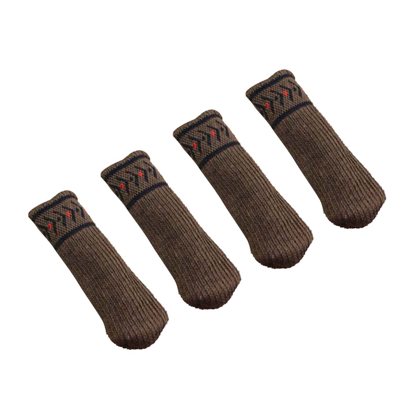 Thickened Knitting Wool Lace Feet Cover Strap Chair Leg Floor