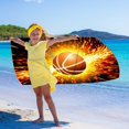 thumbnail image 6 of Guanhe Microfiber Beach Towel 30''x60'' Basketball Soccer Prints Lightweight Summer Towels for Swimming Pool(Sports Series), 6 of 9