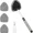 Grey, variant on Windshield Cleaning Tool, Microfiber Car Window Cleaner with 4 Reusable and Washable Microfiber Pads and Extendable Handle