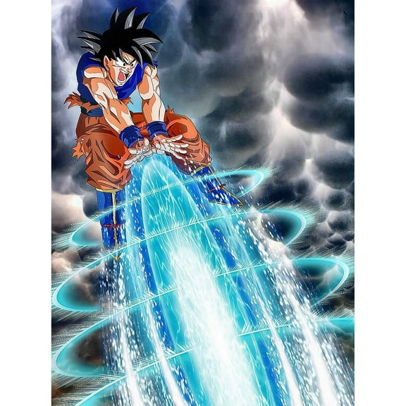 Dragon Ball Diamond Painting Set (for Adults) 5D DIY Anime Diamond Art Set (for Beginners) Round Full Diamond Diamond Painting Gem Art Crafts (Home Wall Decoration Gift)