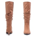 thumbnail image 2 of LOVE STEETLY Women's Extra Wide Calf Knee‑High Slouchy Boots, True Wide Width Kitten Heel Plus Size Comfort Boot., 2 of 7