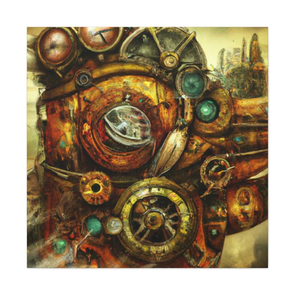 Copper Clockwork Dreaming - Canvas