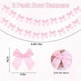 thumbnail image 2 of NOGIS 2pcs Pink Bow Garland Bow Garland Bows Banner Ribbon Party Decorations for Birthday Party Decor Bridal Shower Wedding Favors Engagement Baby Shower Supplies, 12.5FT, 2 of 7