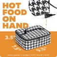 thumbnail image 3 of HOTLOGIC Mini Portable Electric Lunch Box Food Heater - Innovative Food Warmer and Heated Lunch Box for Adults Car/Home - Easily Cook, Reheat, and Keep Your Food Warm - HOUNDSTOOTH - 120V, 3 of 9