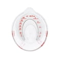 thumbnail image 2 of Jarra medidora OXO Good Grips Mini angulada de 60 ml, transparente y roja, 2 of 5