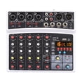 thumbnail image 1 of Wireless 6 Channel Audio Mixer Portable Mixing Console USB Interface Sound Card With 16 DSP Echo 48V Phantom Power, 1 of 7