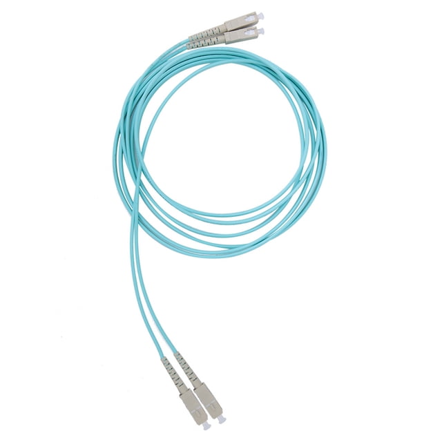 Cable de Fibra óptica ANGGREK Om3 Patch Cord Dúplex Multimodo Cian Sc Upc 50 125 Mm Om3 10 Gigabit 3 Metros