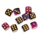 thumbnail image 2 of Dados acrílicos de seis caras D6 opacos de 12 mm para juegos de rol DND RPG. Negro Púrpura, 2 of 6