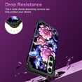 thumbnail image 5 of CASEFIV For Samsung Galaxy S25 FE Case,Glow in the dark Heavy Duty Shockproof Hard PC+Soft Silicone Drop Protective Women Girls Case for Galaxy S25 FE (2025),Black Butterfly, 5 of 7