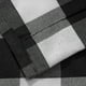 thumbnail image 5 of Granjero Gordo Cortina con cordones y estampado de búfalo de agua en blanco y negro, ajustable y aislante, ideal para ventanas pequeñas, 78 x 140 cm., 5 of 5