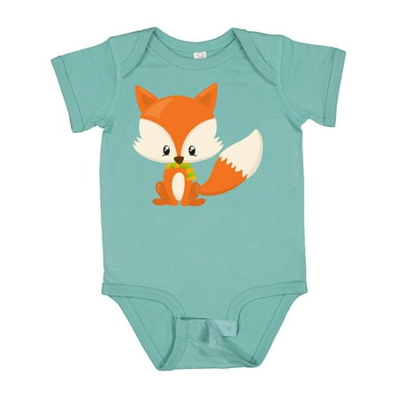 

Inktastic Cute Fox Little Fox Baby Fox Fox with Scarf Gift Baby Boy or Baby Girl Bodysuit