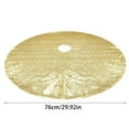 thumbnail image 3 of Christmas Tree Skirt Decoration Pad, Thick Fluffy Tree Floor Mat Rug for Xmas Holiday Home Events, Artificial Christmas Tree Dress Skirt, 3 of 9