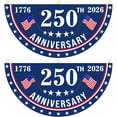 thumbnail image 3 of Yard Decorations Outdoor, 250 Anniversary Usa Flag, Outdoor Patio Decor, Semicircular Patriotic Porch Banner, 3 of 3