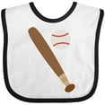 thumbnail image 3 of Inktastic Baseball Bat and Ball Boys or Girls Baby Bib, 3 of 4