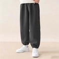 thumbnail image 2 of Plebaso Boys Girls Baggy Jogger Sweatpants Elastic Waist Casual Trousers Corduroy Pants with Pockets for Kids, 2 of 6
