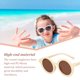 thumbnail image 5 of Sonducket Gafas de sol ópticas redondas Gafas para bebés Adorable niño pequeño Protección clásica para protección de ojos Beige Type3 NO3 Sonducket AP010496-06, 5 of 6