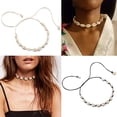 thumbnail image 4 of AYYUFE Bohemia Handmade Shell Necklace Wax Cord Women Choker Charm, 4 of 7