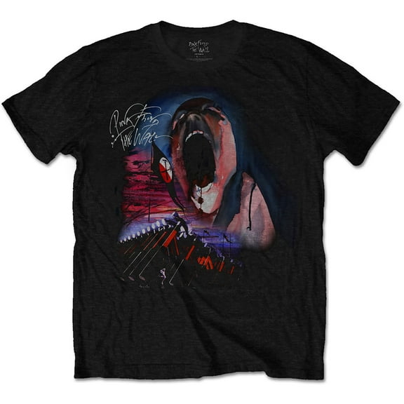 Pink Floyd Unisex T-Shirt The Wall Scream & Hammers (Small)