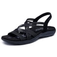 thumbnail image 1 of Sandalia deportiva Skechers Multi Strap para mujer, color negro, 1 of 3