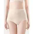 thumbnail image 2 of 100% Cotton Underwear Women, Women Comfortable Solid Large Size Abdominal Panties Hight Waiste Underpants, 2 of 8