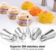 thumbnail image 4 of Uarter 90 Pcs Cake Decorating Supplies Kit with 52 Stainless Steel Piping Tips, 2 Silicone Piping Bags, 30 Disposable Piping Bags - Cake Decor Tools, Baking Supplies, Pie Decorating Tools, 4 of 8