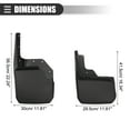 thumbnail image 5 of Unique Bargains 1 Set Car Mud Flaps Splash Guards with Screw Black for Jeep Wrangler 2007-2018, 5 of 6