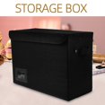 thumbnail image 2 of Comic Book Storage Boxes Comic Book Box File Storage Boxes Collapsible Stackable Comic Book Box Storage to Holds Comics Black, 2 of 4