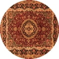 thumbnail image 1 of Ahgly Company Indoor Round Medallion Orange Traditional Area Rugs, 8' Round, 1 of 1