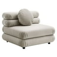 thumbnail image 5 of 4 pcs Modular Sofa Sectional, Tufted, Brown, Velvet, Living Room Lounge Cafe Lobby Hospitality Restaurant, Modern Contemporary, HB37388, 5 of 15
