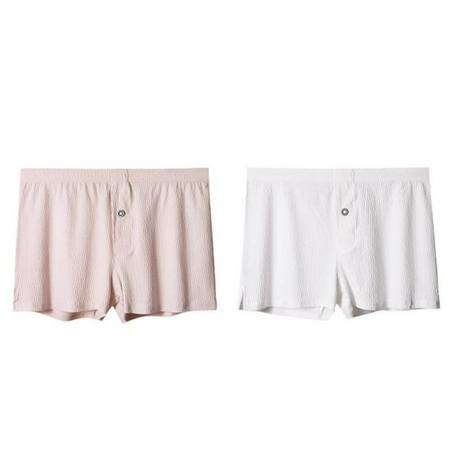 2 Pack Boxeurs Courts pour Hommes Doux Confortables Décontractés Respirants
