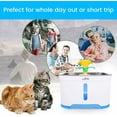 thumbnail image 6 of Beacon Pet Water Fountain, 84oz/2.4L Automatic Cat Fountain Stainless Steel Dog Water Dispenser with Filter & Led Lights for Cats, Dogs, Multiple Pets with Filter + Flower Mat, 6 of 7