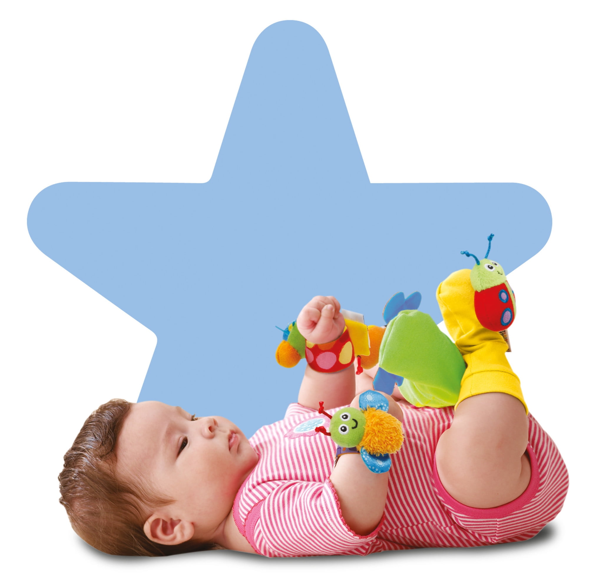 lamaze wrist rattle and footfinder set