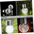 thumbnail image 3 of LINLIN Glass Pendant Light 8pcs Solar Lantern Outdoor Pendant Lights Lantern Chandelier Crackle Glass Globe Solar Lights Glass Solar Lights Outdoor Light Balls Hanging Crack Ball Lamp, 3 of 9