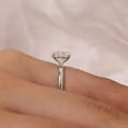 thumbnail image 5 of Cora Jewellery 1.7CT Oval Solitaire Moissanite Engagement Ring For Women, 18K White Gold, 5 of 7