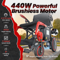 thumbnail image 6 of Mujocooker Ultra-Lightweight Carbon Fiber Electric Wheelchair - 30 Mile Range, 30.3 lbs Foldable Power Wheelchair with Dual Batteries, Airline Approved, 6 of 9
