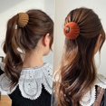 thumbnail image 4 of Pince à Cheveux Magique, Pince à Cheveux, Accessoires de Chignon de Cheveux pour Femmes (Brun + Noir + Rouge), 4 of 5