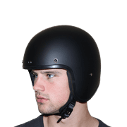 Daytona Helmets Cruiser D.O.T. Approved Open Face Three Quarter Shell Motorcycle Helmet With Visor